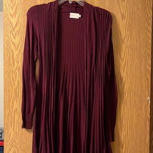 Maroon cardigan